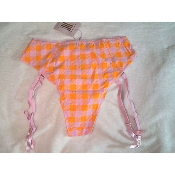 Savage Fenty Size M Gingham Remix High-Waist Cheeky Undie Garter Check’d Out NWT - Picture 7 of 9